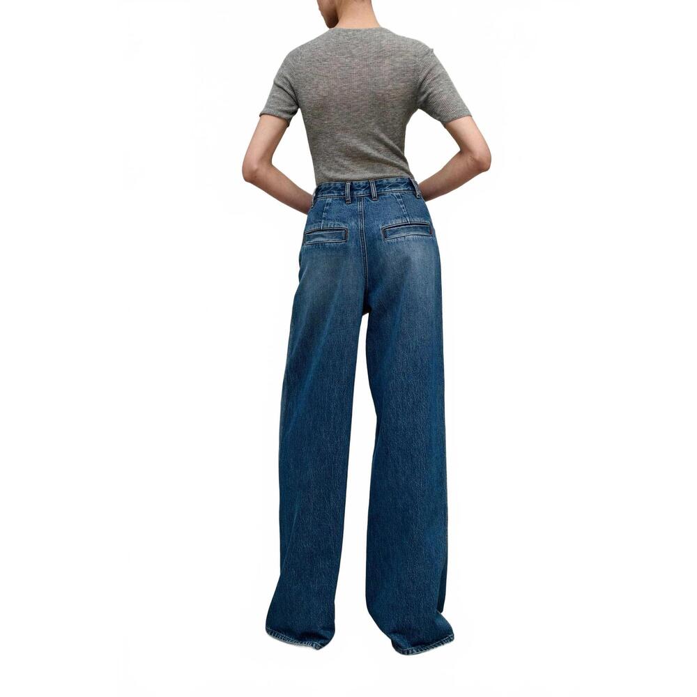 NEW KALLMEYER winona wide leg jean in americana blue - Picture 3 of 4